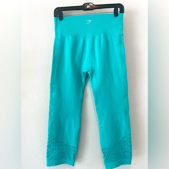 Gym Shark Energy Seamless Leggings-Teal - Picture 1 of 3